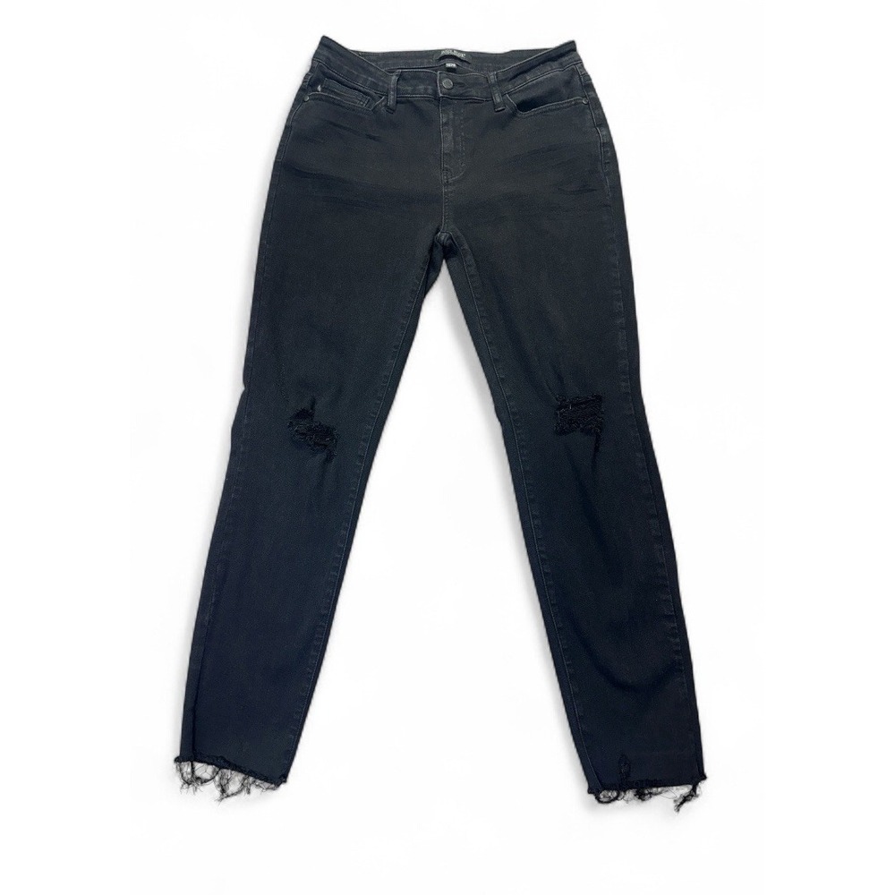 Women's Black Distressed Jeans